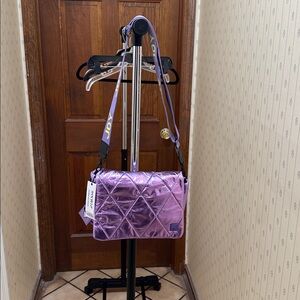 Purple Quilted Crossbody Bag IHKWIP